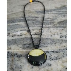 New black kitty cat necklace